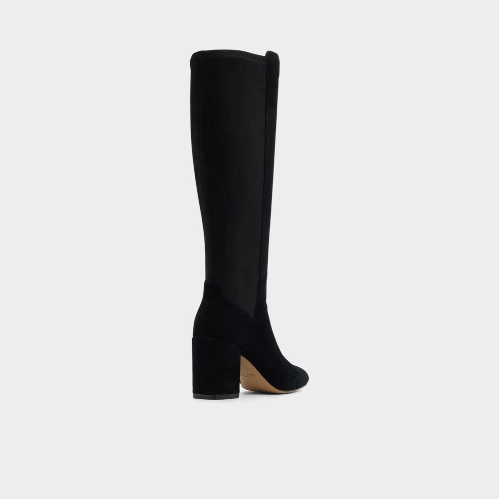 Satori in Wc Other Black - Knee-high boot, Block heel