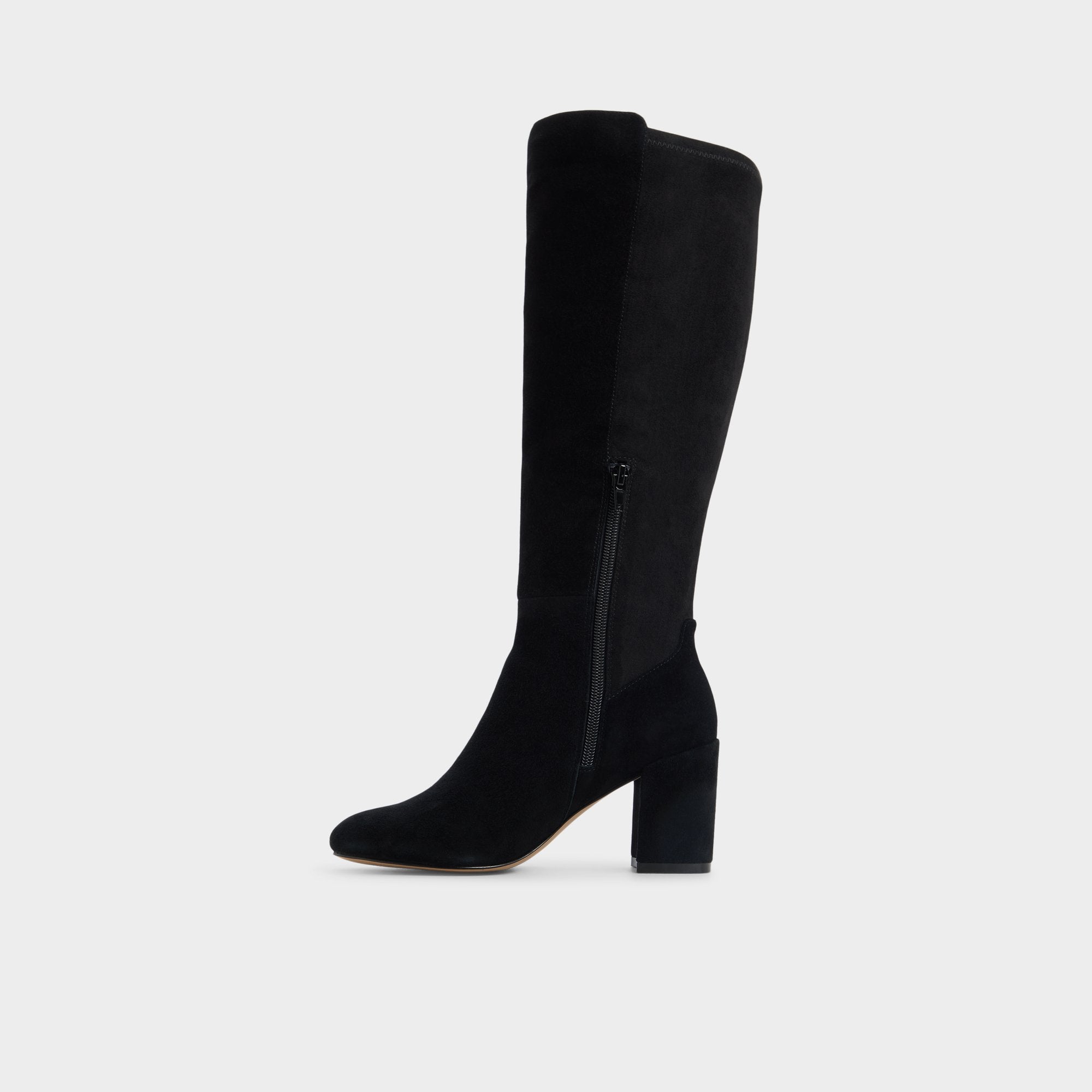 Satori in Wc Other Black - Knee-high boot, Block heel