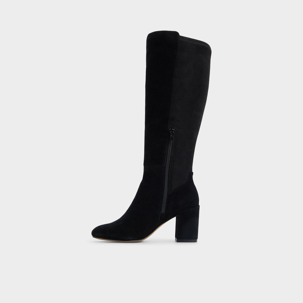 Satori in Wc Other Black - Knee-high boot, Block heel