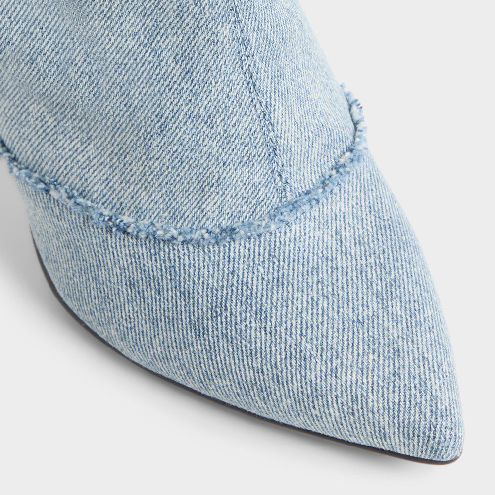 Daroba in Denim - Over-the-knee boot, Stiletto heel