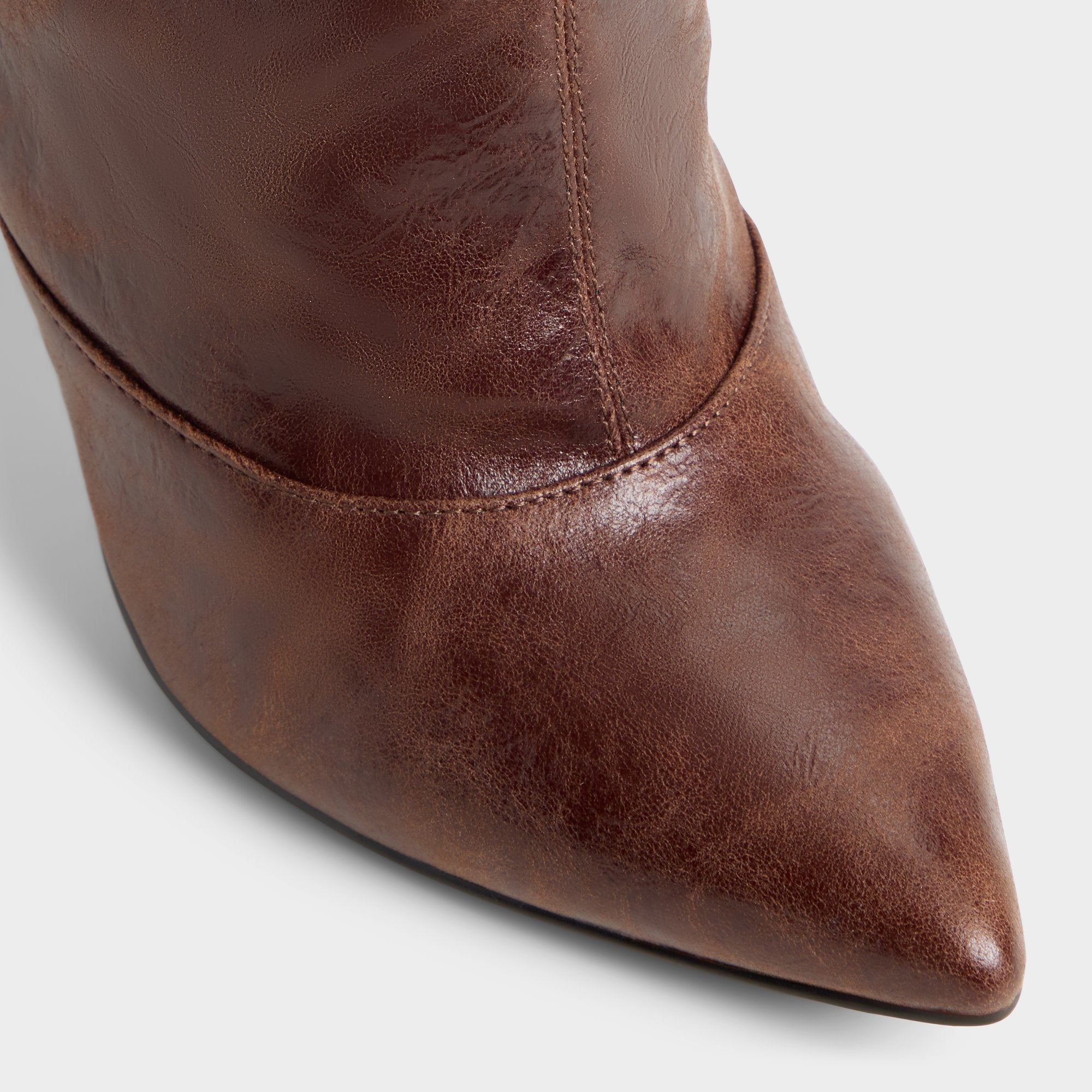 Daroba in Dark Brown - Over-the-knee boot, Stiletto heel
