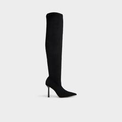 Caldan in Black - Over-the-knee boot, Stiletto heel