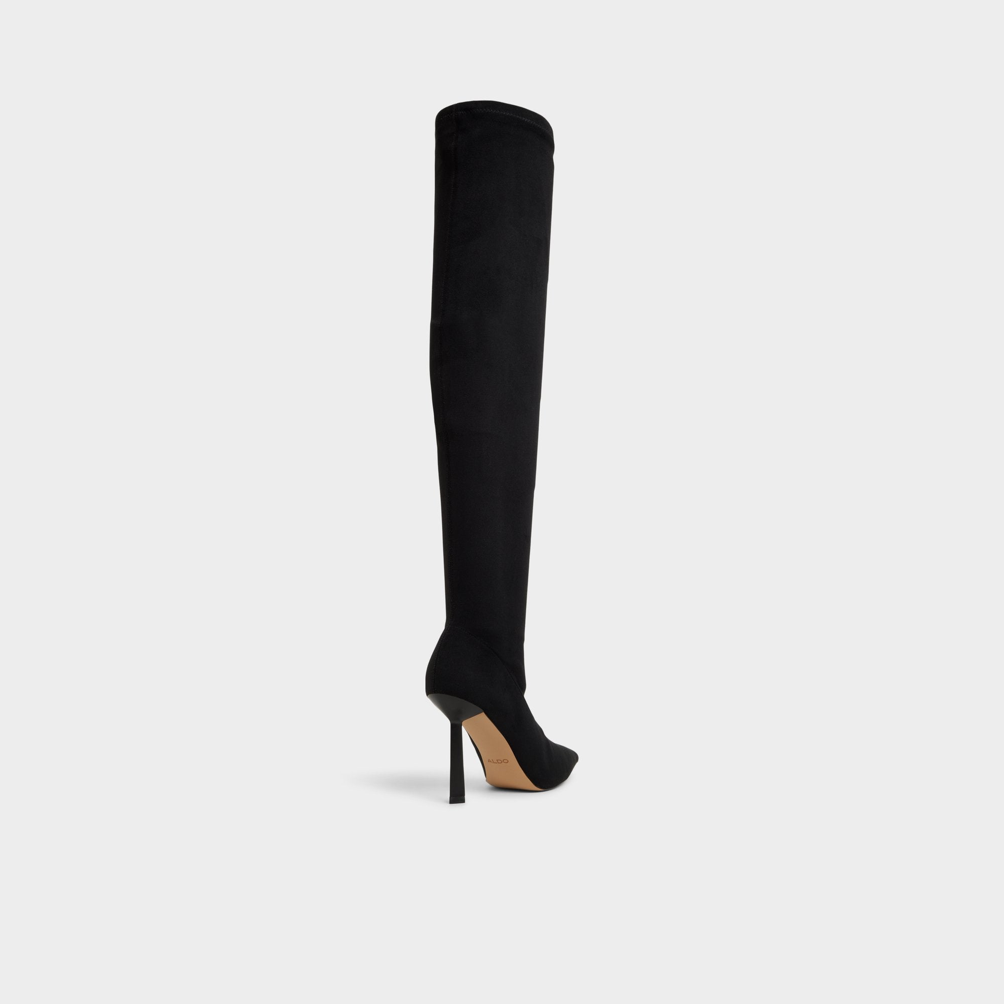 Caldan in Black - Over-the-knee boot, Stiletto heel