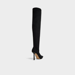 Caldan in Black - Over-the-knee boot, Stiletto heel
