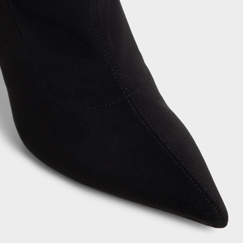 Caldan in Black - Over-the-knee boot, Stiletto heel