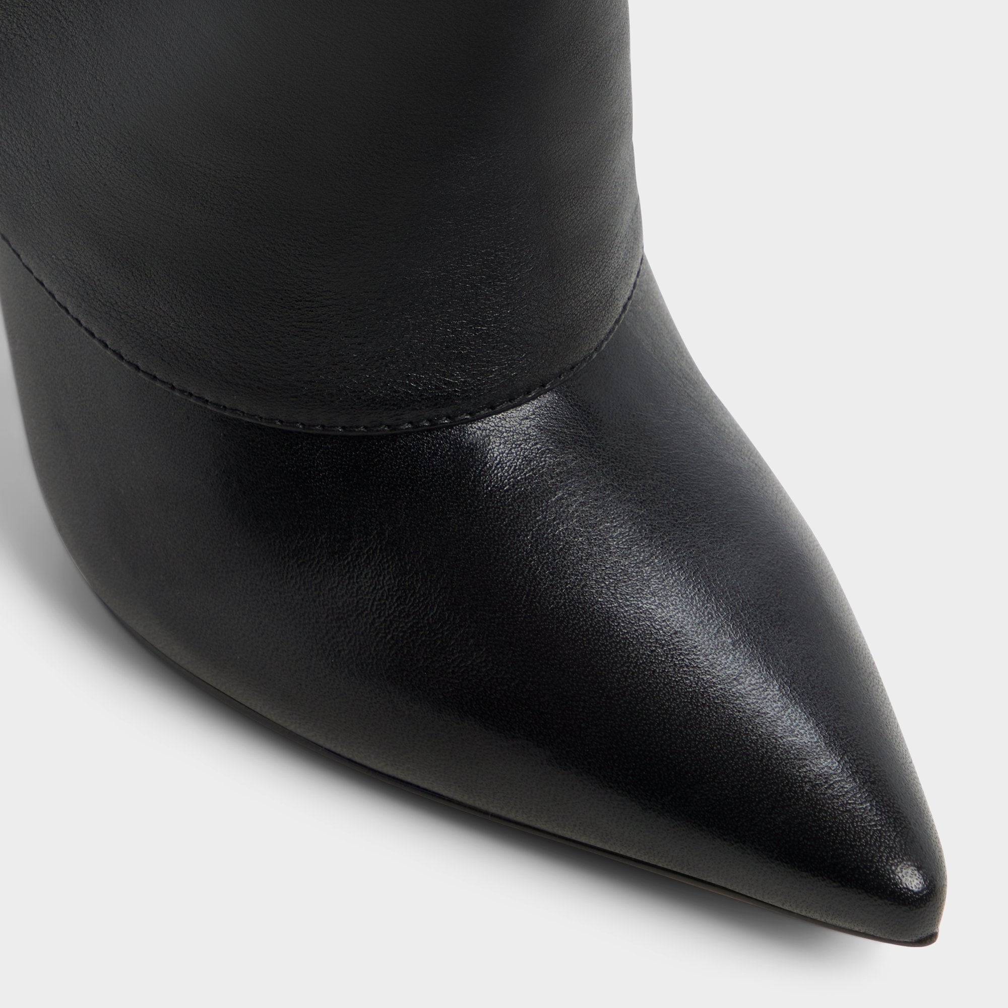 Lenoria in Black - Knee-high boot, Stiletto heel