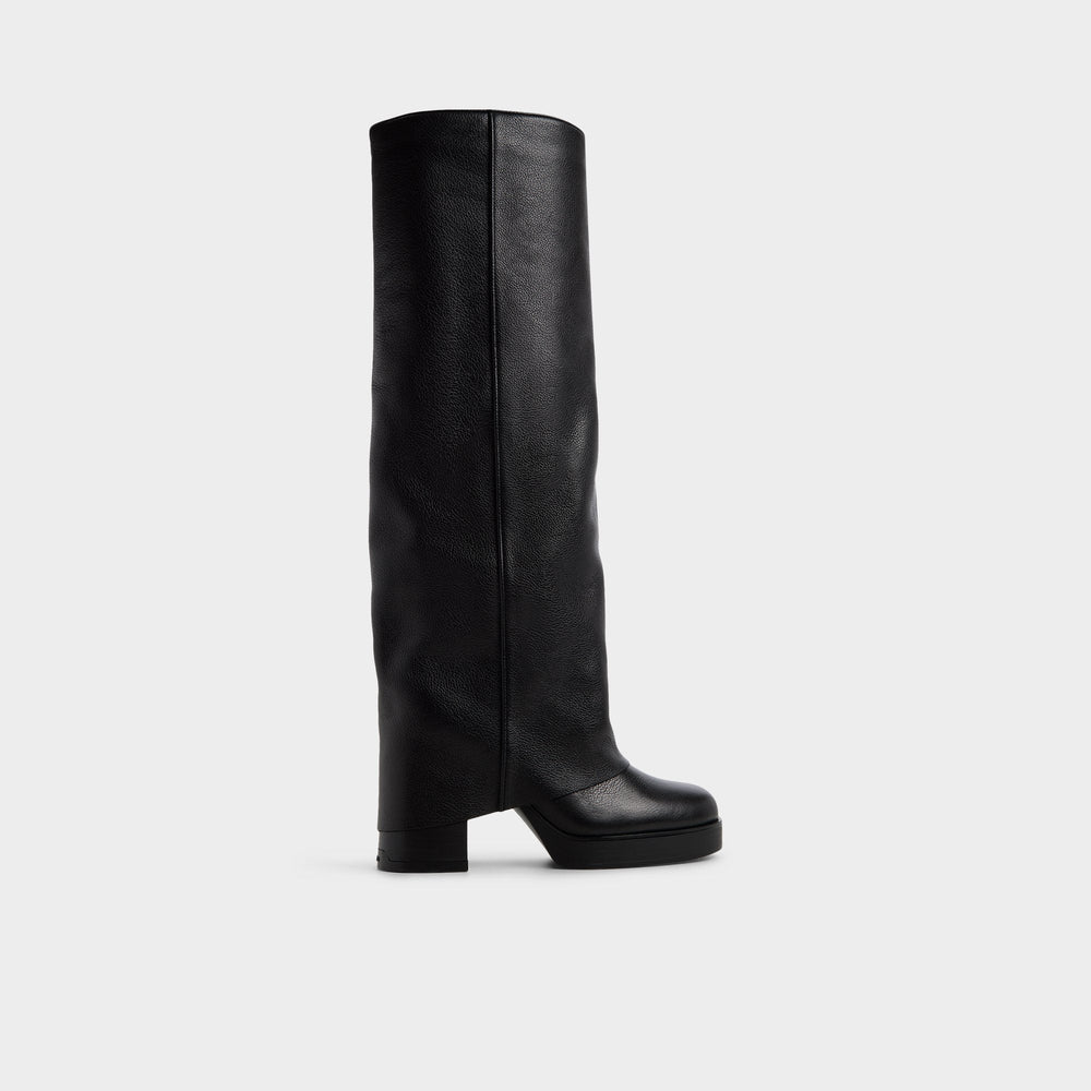 Maeveh in Black - Knee-high boot, Platform