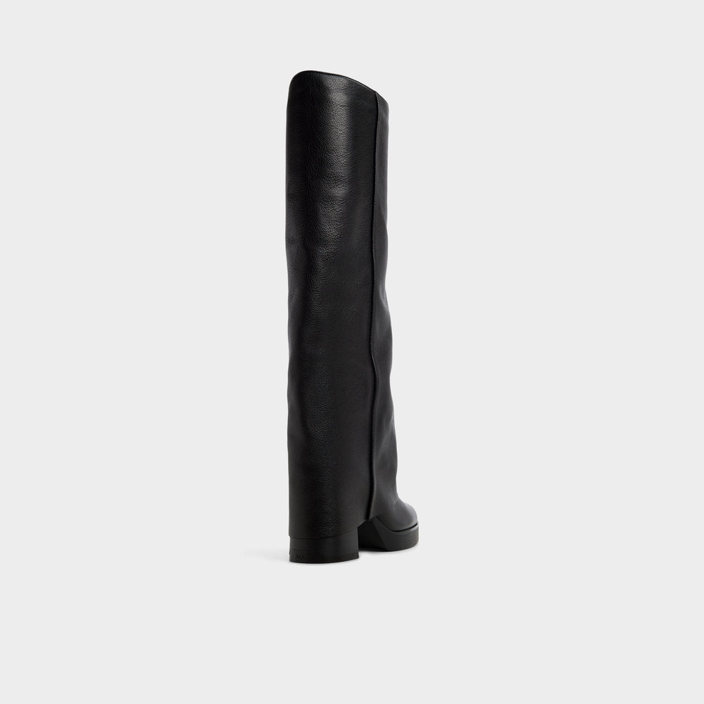 Maeveh in Black - Knee-high boot, Platform