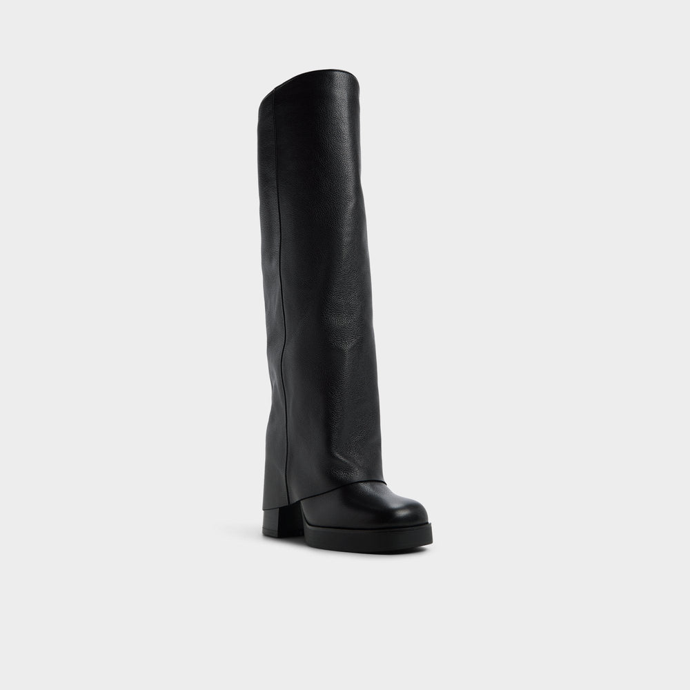 Maeveh in Black - Knee-high boot, Platform