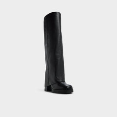 Maeveh in Black - Knee-high boot, Platform
