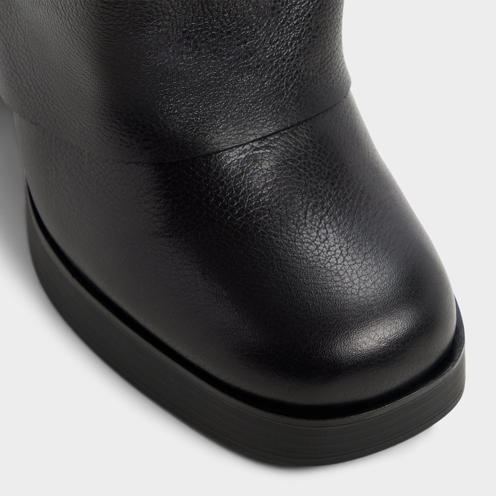 Maeveh in Black - Knee-high boot, Platform