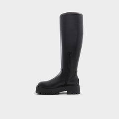 Carelden in Wc Black - Knee-high boot, Lug sole