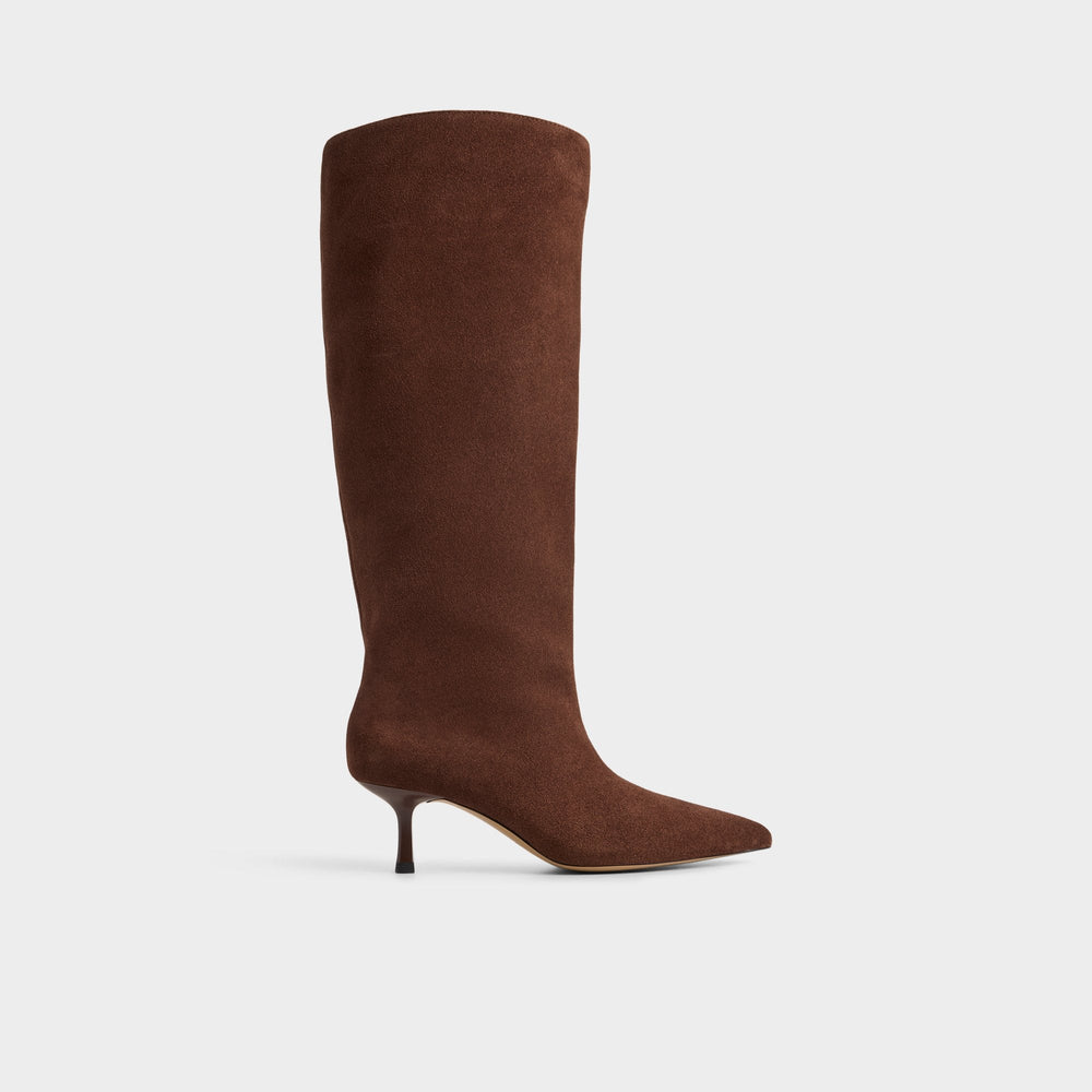 Selora in Wc Dark Brown - Knee-high boot, Stiletto heel
