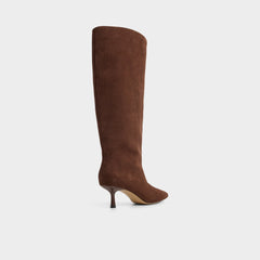 Selora in Wc Dark Brown - Knee-high boot, Stiletto heel