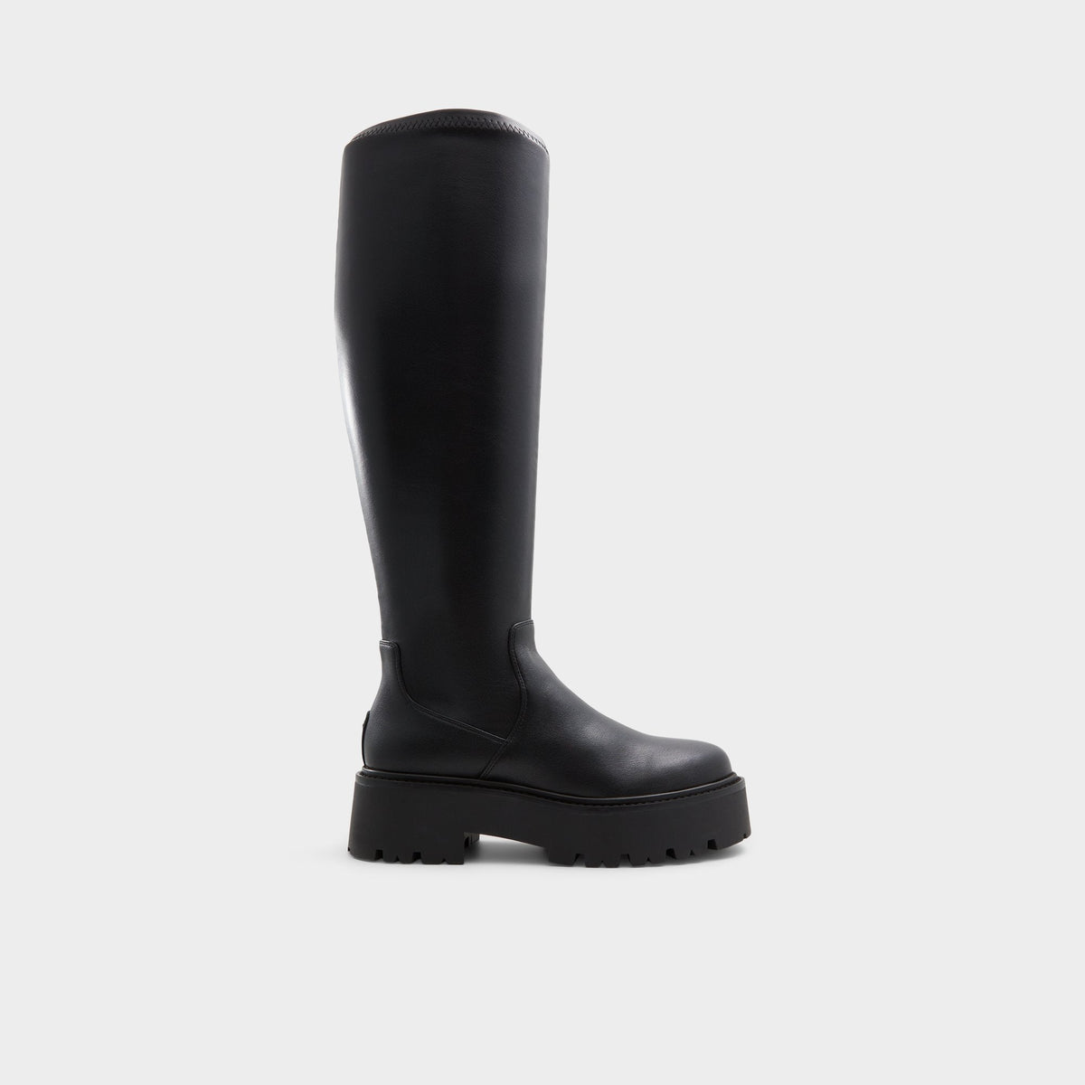 Carelden Black Women's Tall Boots - Knee-high boot, Lug sole