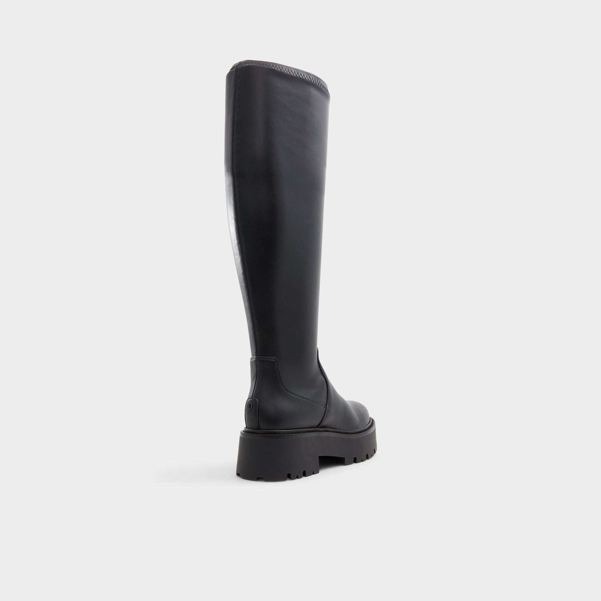 Carelden Black Women's Tall Boots - Knee-high boot, Lug sole