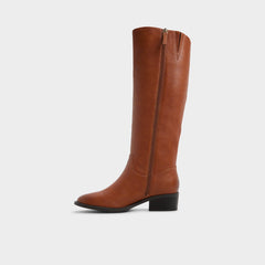 Kaydienh in Medium Brown - Knee-high boot, Block heel