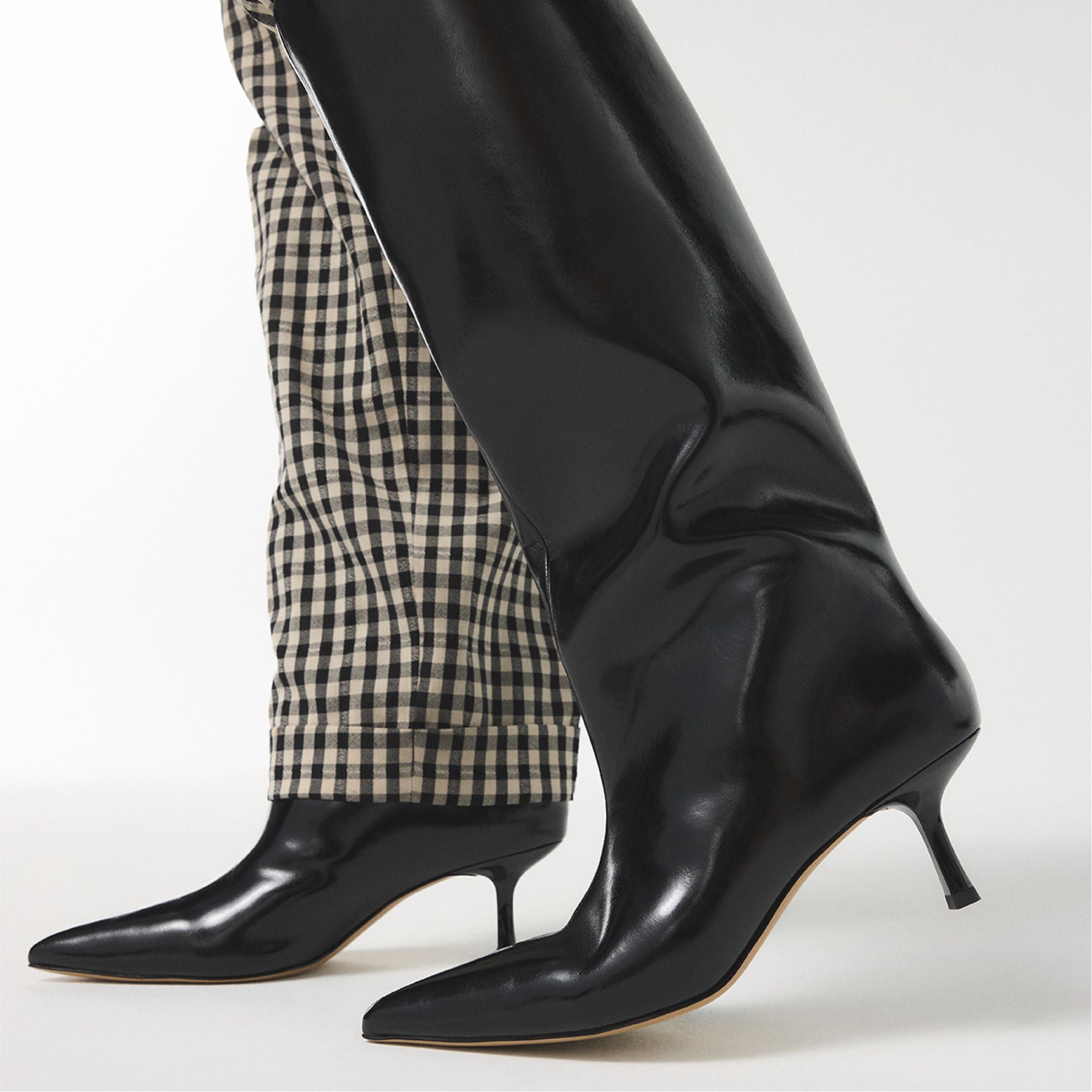 Selora Black Women's Tall Boots - Knee-high boot, Stiletto heel
