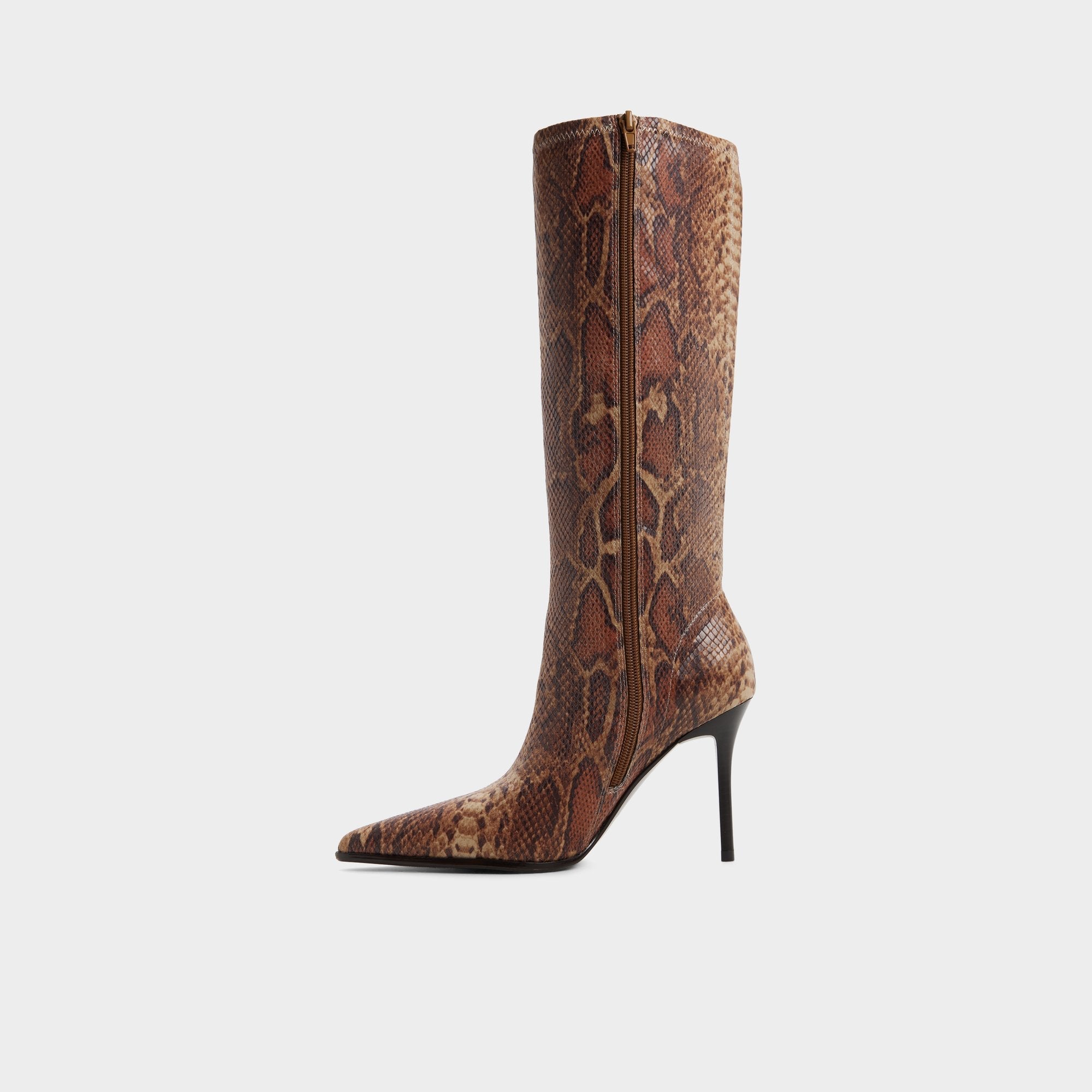 Re in Emily Brown Multi - Knee-high boot, Stiletto heel