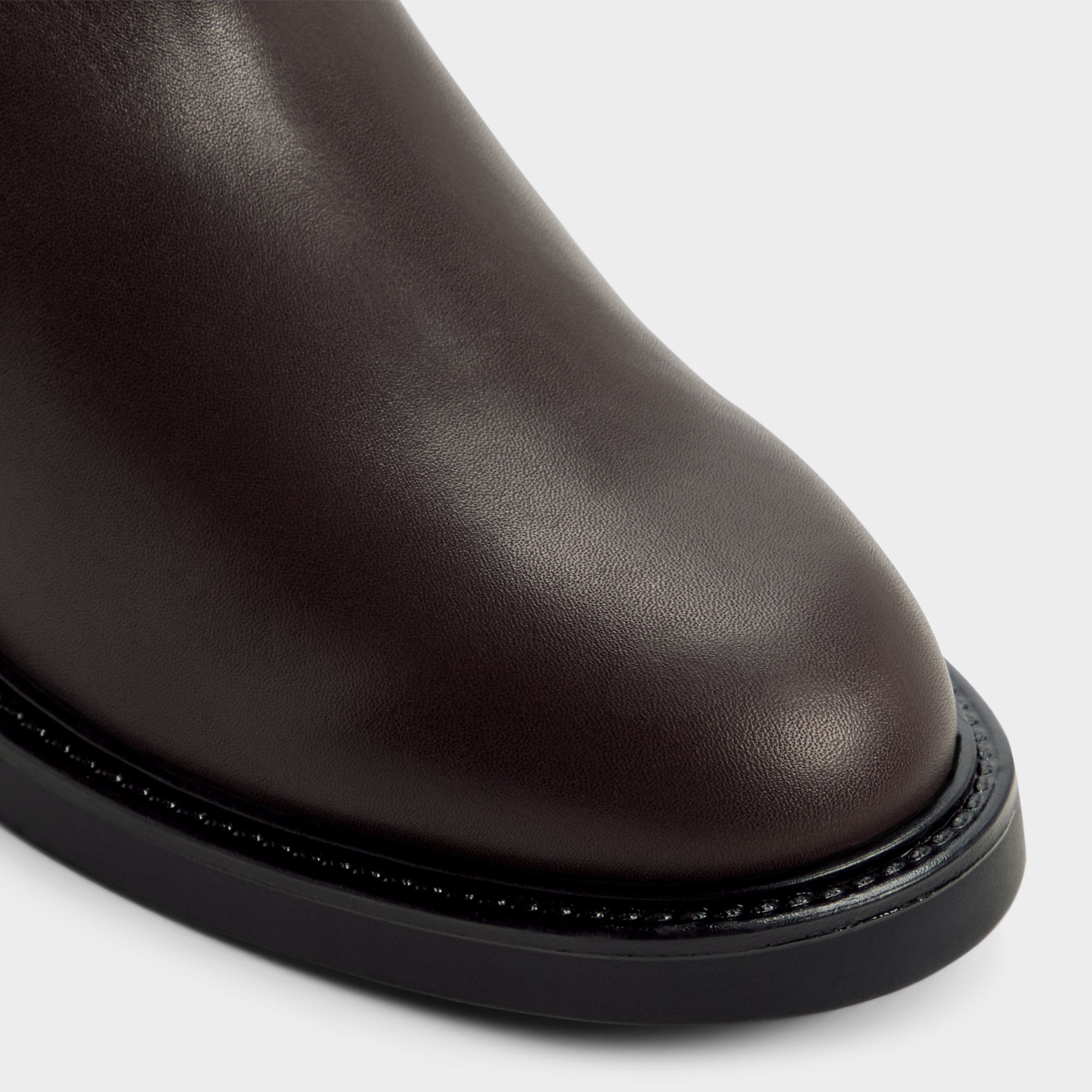 Philippa in Dark Brown - Riding boot, Block heel