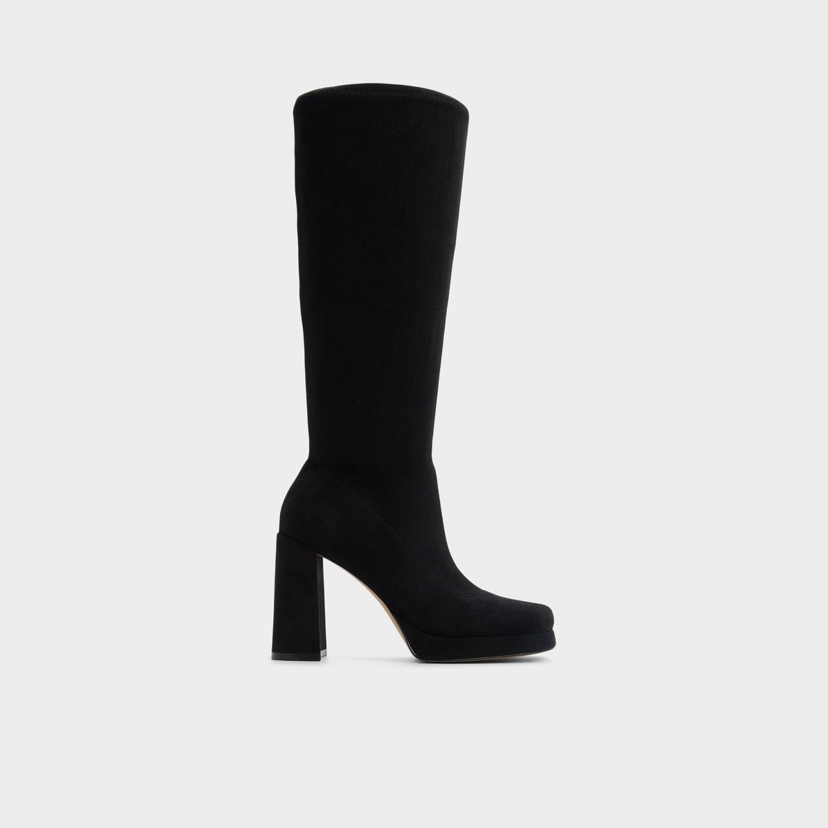 Gisselle in Black - Knee-high boot, Platform