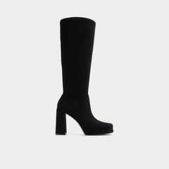 Gisselle in Black - Knee-high boot, Platform