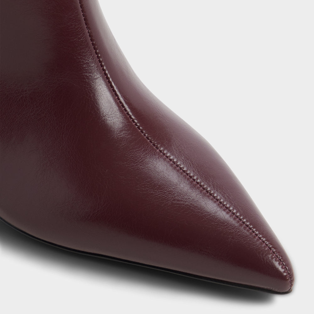 Selora in Burgundy - Knee-high boot, Stiletto heel