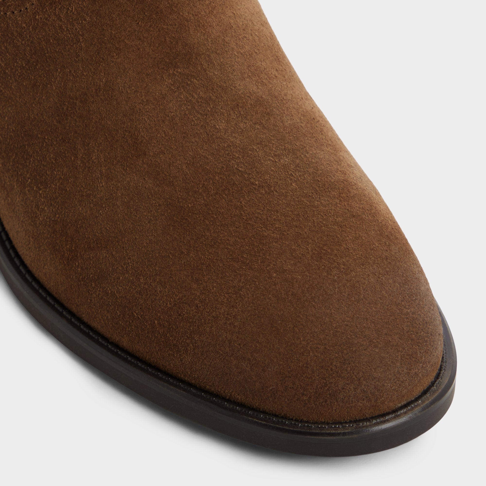 Kaydia in Dark Brown - Knee-high western boot, Block heel