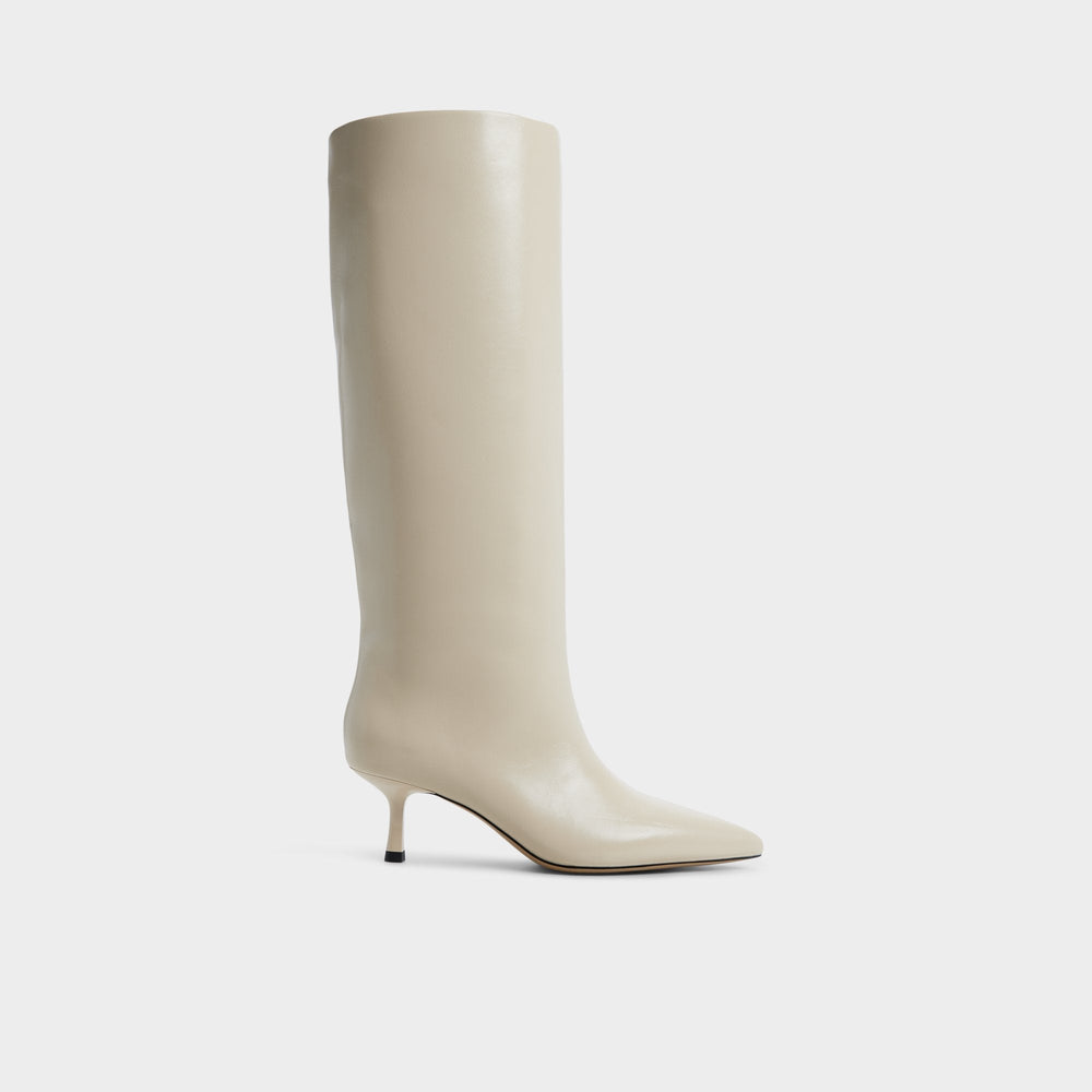 Selora in Cream 14166956 - Knee-high boot, Stiletto heel