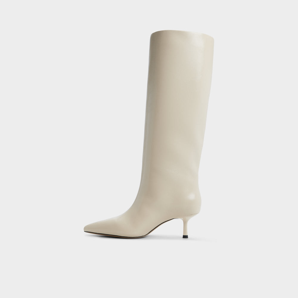 Selora in Cream 14166956 - Knee-high boot, Stiletto heel