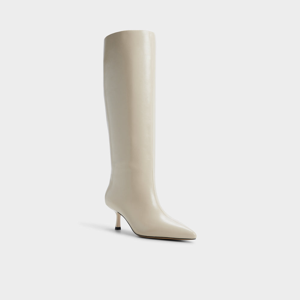 Selora in Cream 14166956 - Knee-high boot, Stiletto heel