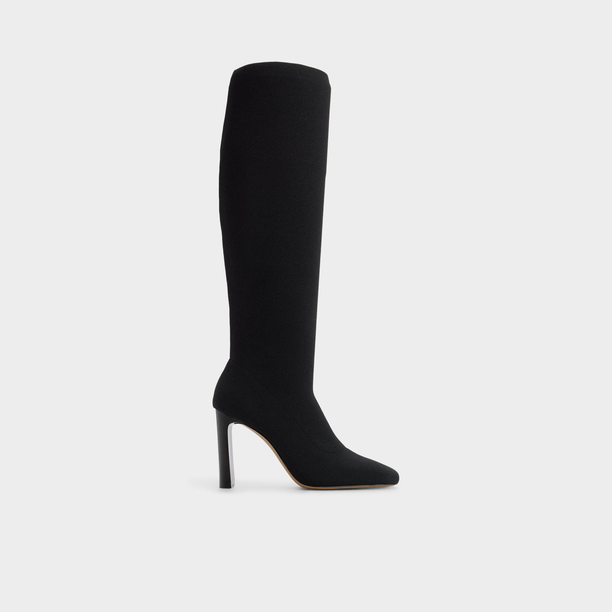 Lennora in Black - Knee-high boot, Stiletto heel