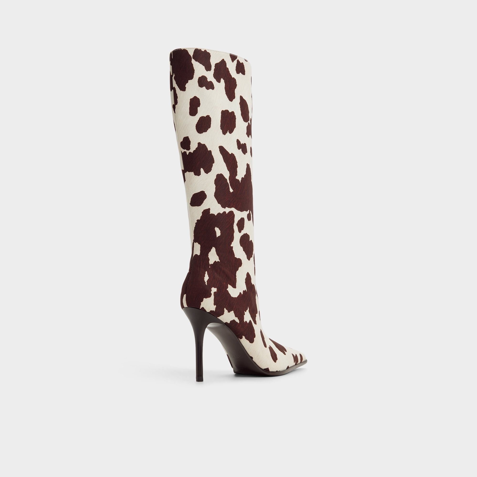 Re in Emma Open Brown - Knee-high boot, Stiletto heel