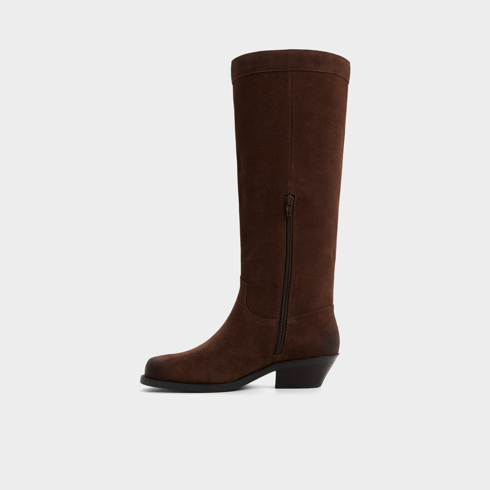 Emberlyn in Dark Brown 14163446 - Knee-high western boot, Cup sole