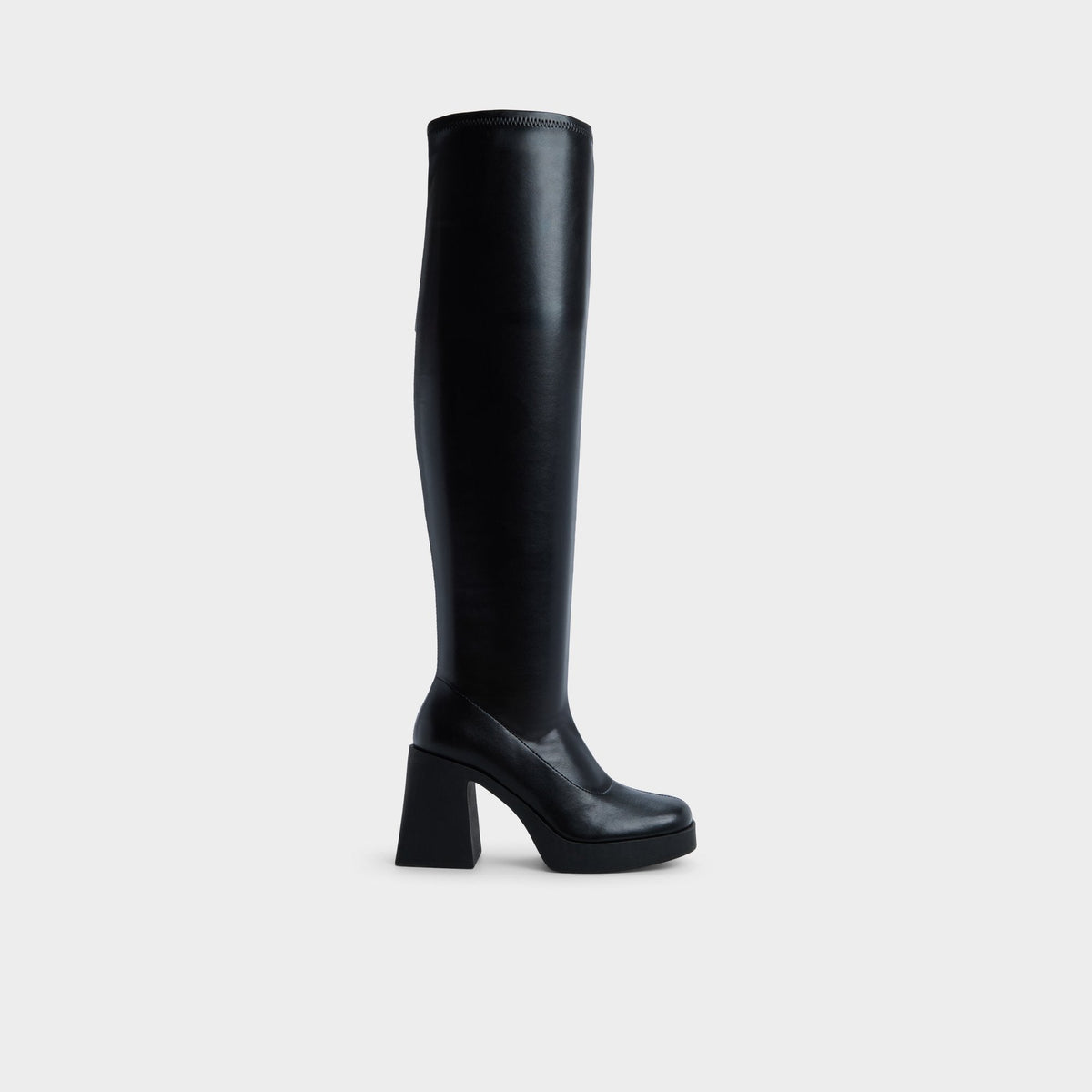 Maritza in Black - Over-the-knee boot, Platform