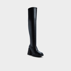 Maritza in Black - Over-the-knee boot, Platform