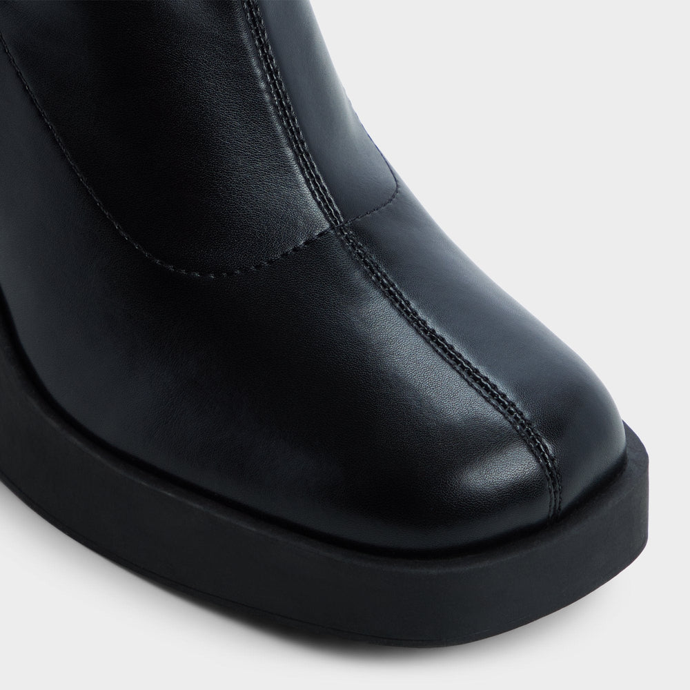 Maritza in Black - Over-the-knee boot, Platform