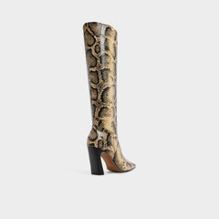 Vivienna in Brown Multi - Knee-high boot, Block heel