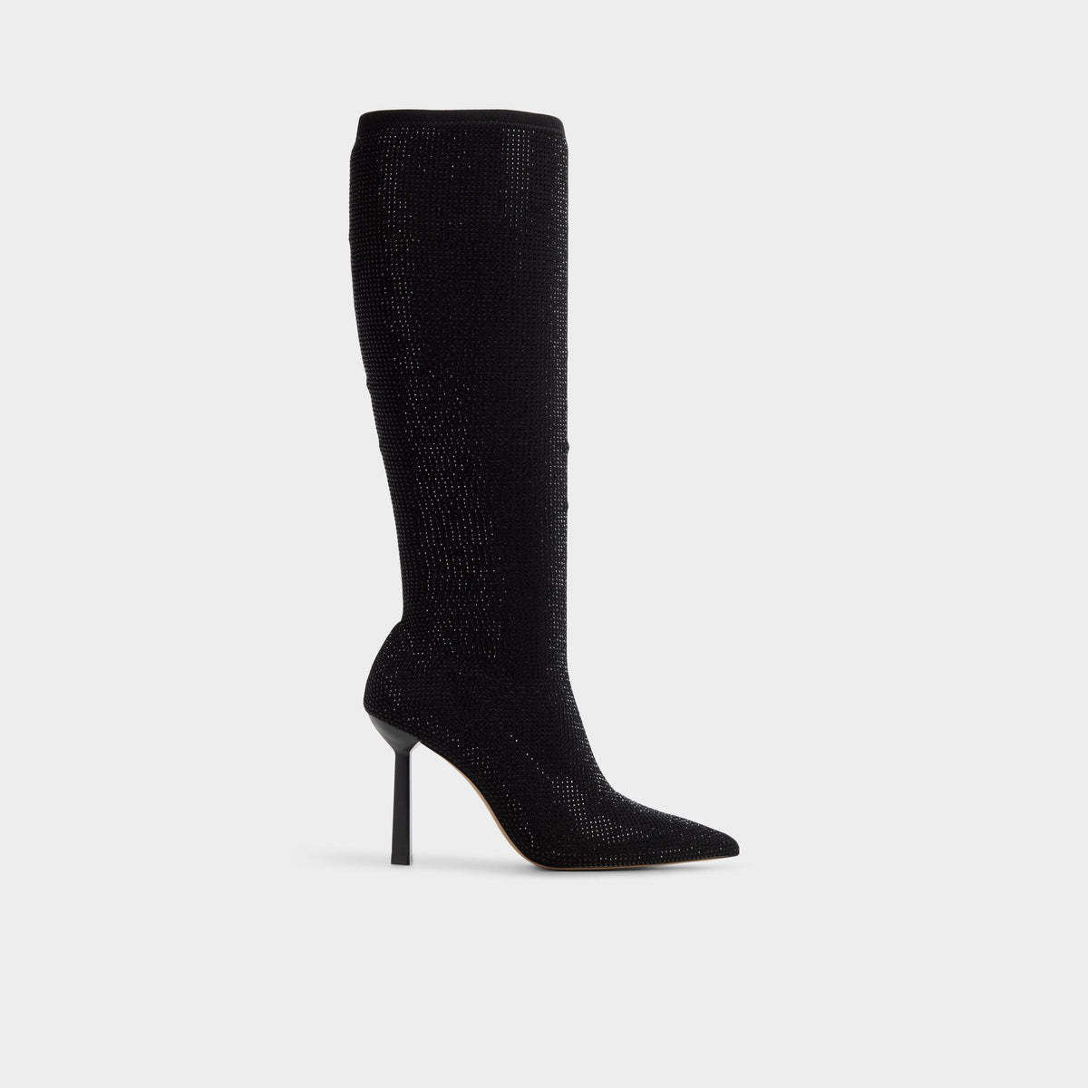 Innez in Other Black - Knee-high boot, Stiletto heel
