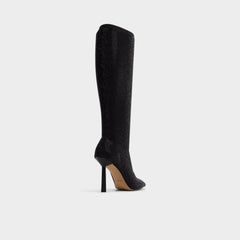 Innez in Other Black - Knee-high boot, Stiletto heel