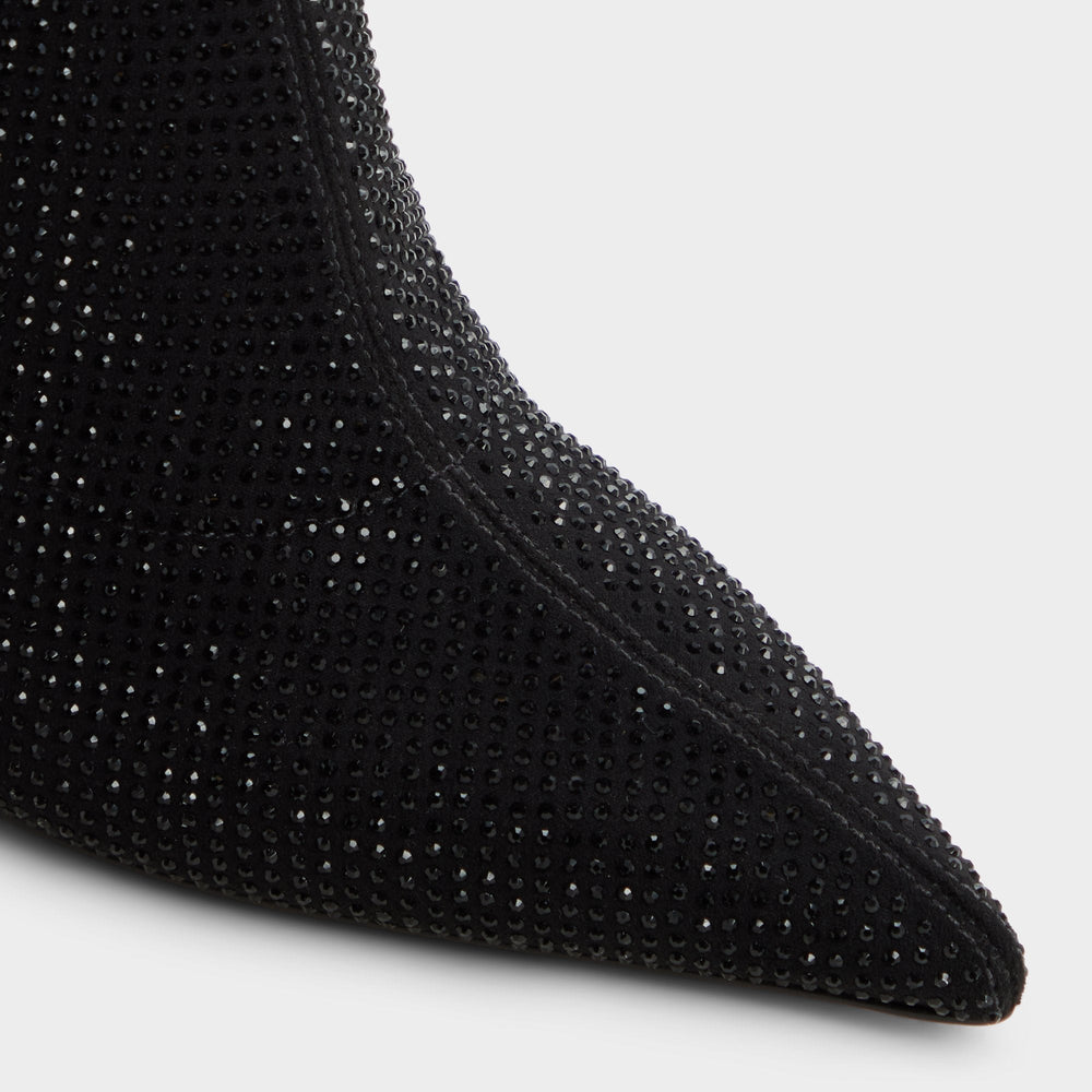 Innez in Other Black - Knee-high boot, Stiletto heel