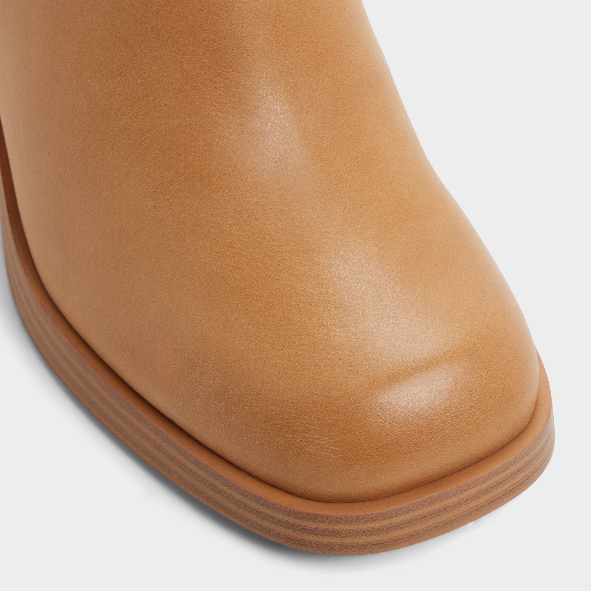 Juny in Light Brown - Knee-high boot, Platform