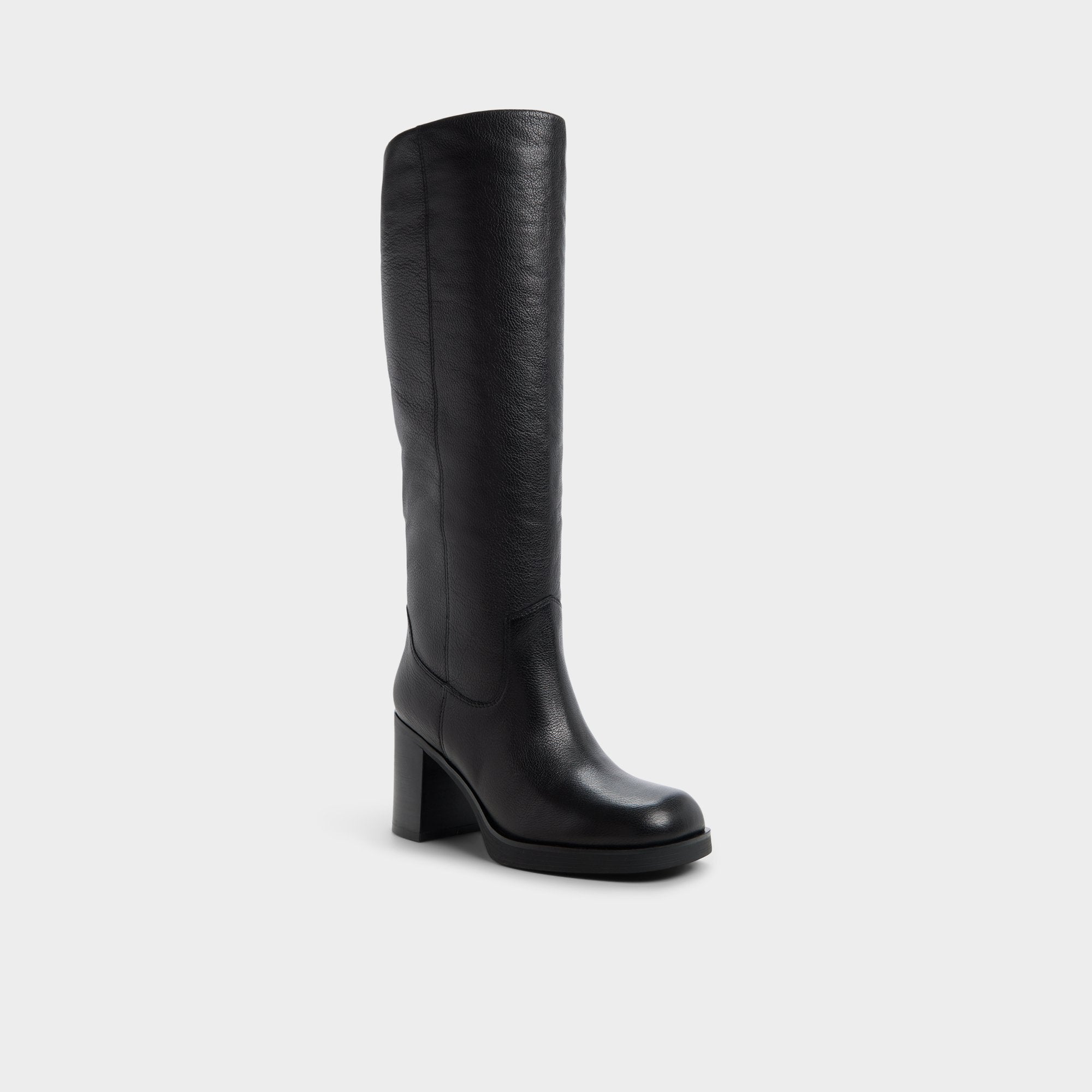 Juny in Black - Knee-high boot, Platform