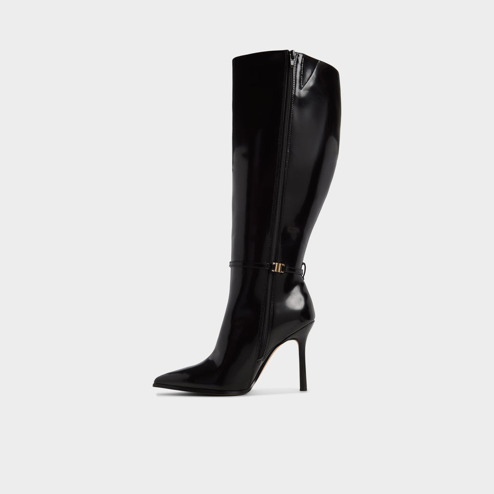 Maellie in Wc Black - Knee-high boot, Stiletto heel