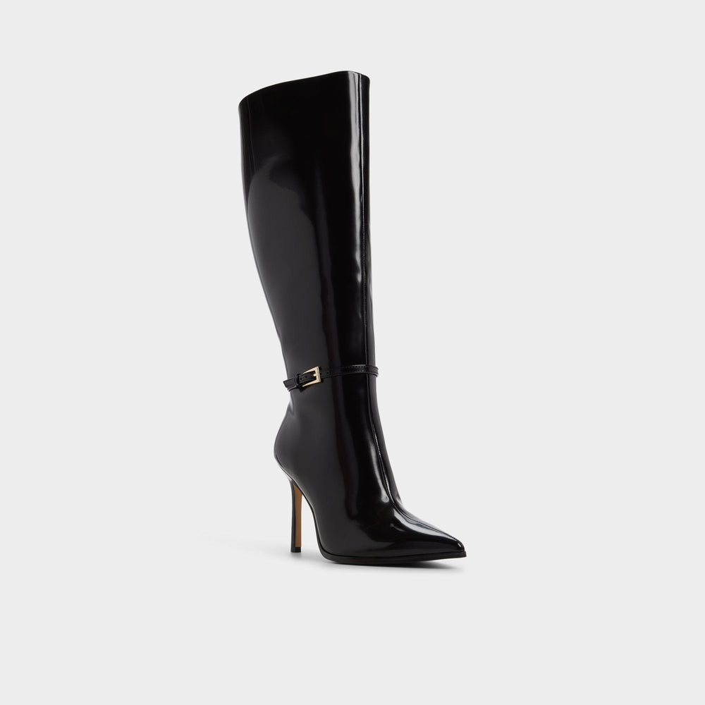Maellie in Wc Black - Knee-high boot, Stiletto heel