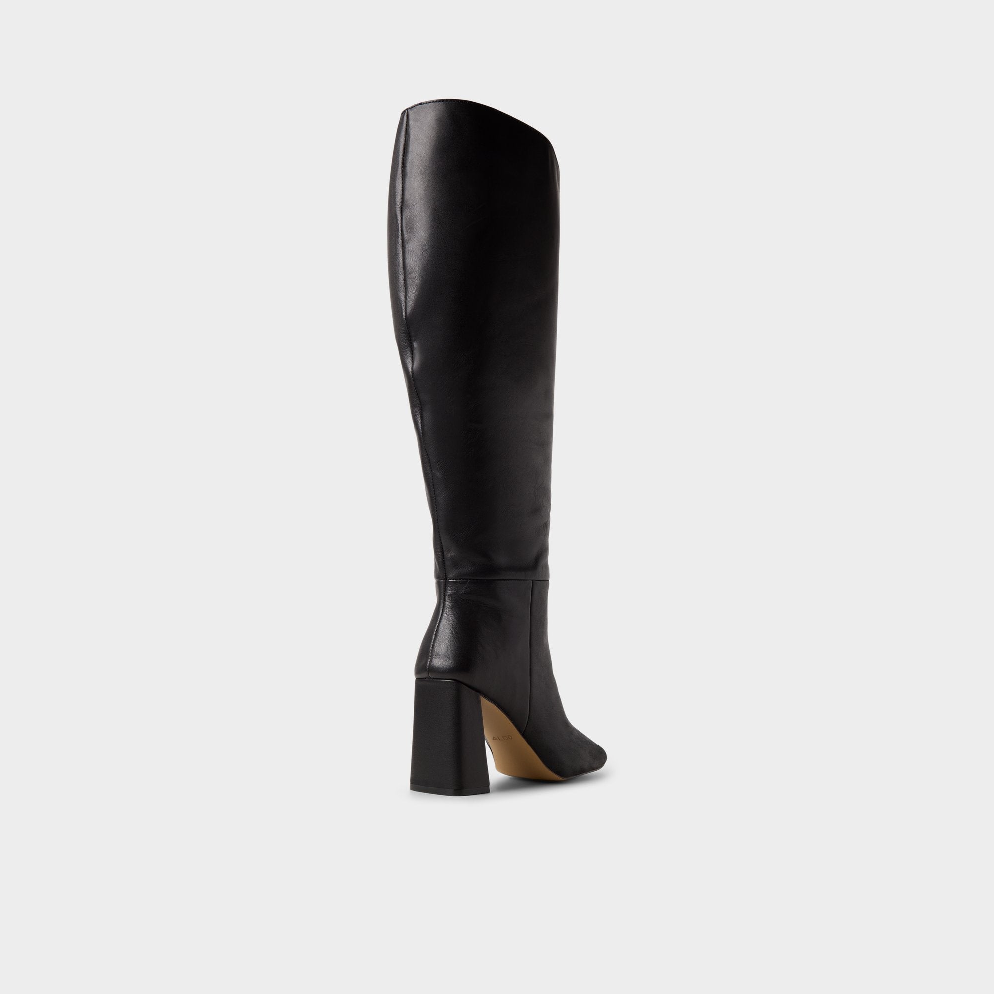 Helana in Wc Black - Knee-high boot, Block heel