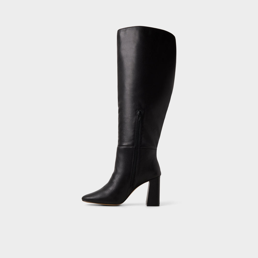Helana in Wc Black - Knee-high boot, Block heel