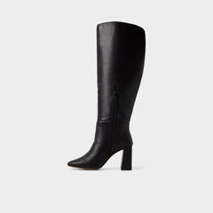 Helana in Wc Black - Knee-high boot, Block heel
