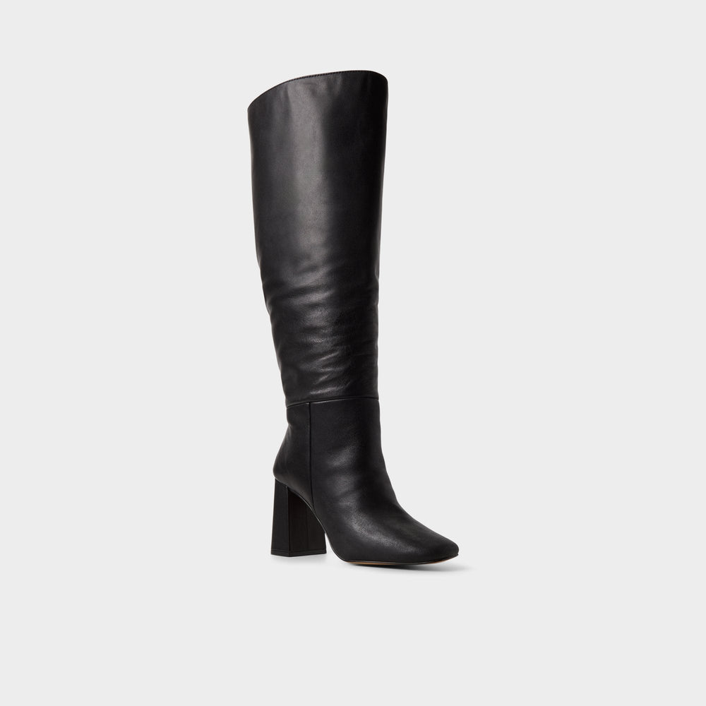 Helana in Wc Black - Knee-high boot, Block heel