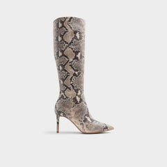 Laroche Beige Overflow Women's Tall Boots - Knee-high boot, Stiletto heel